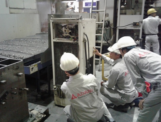 Sửa chữa máy chiller giải nhiệt máy CNC